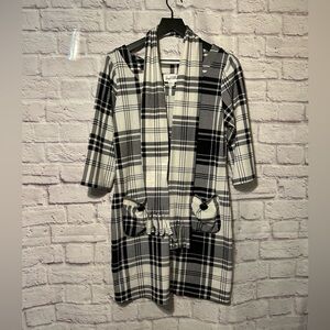 Joseph Ribkoff plaid long sleeve dress Size 10
